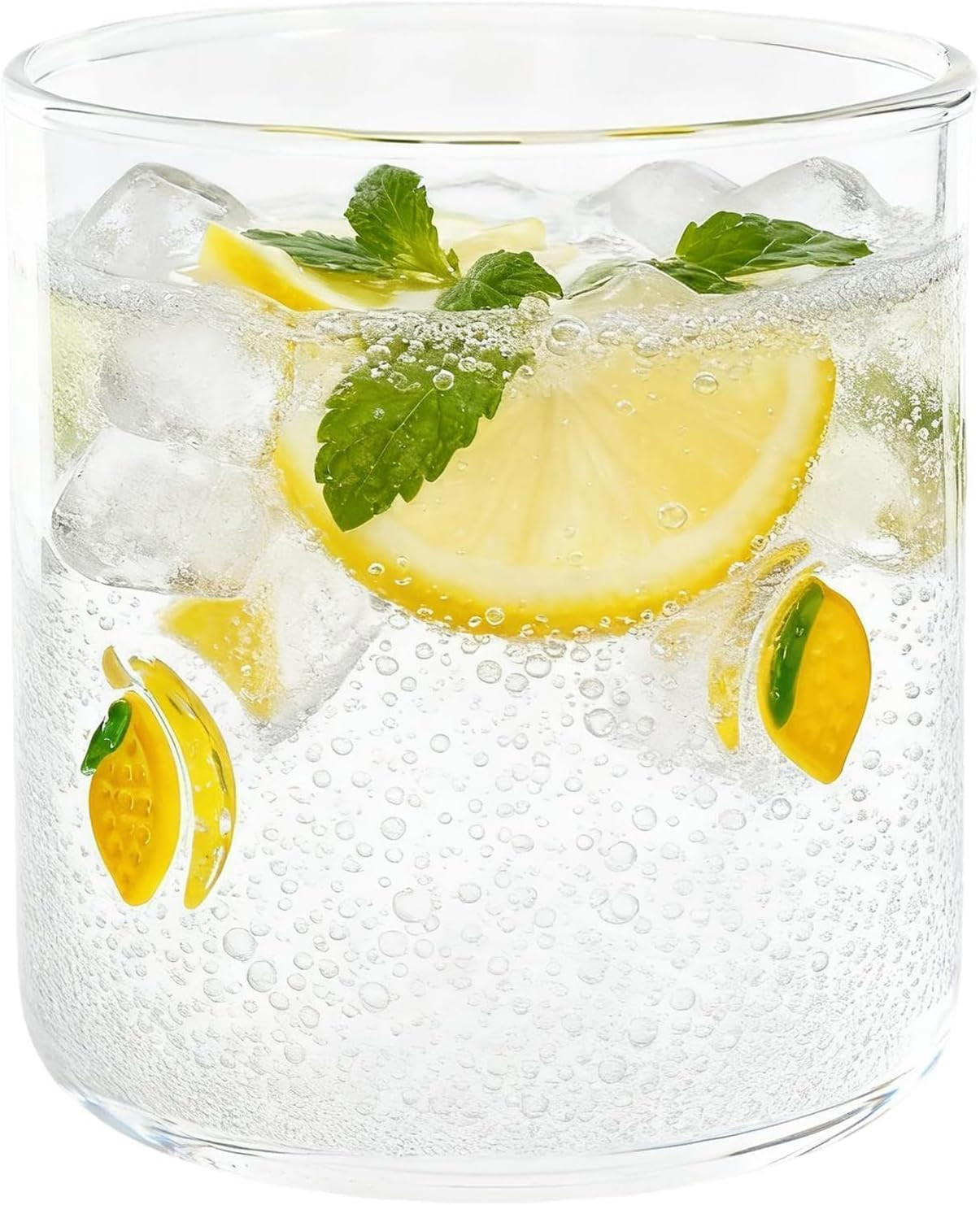 14 Ounce Icon Juice Glasses, Aesthetic Cocktail & Old Fashioned Drinking Glasses, Iconic Clear Gl... | Amazon (US)