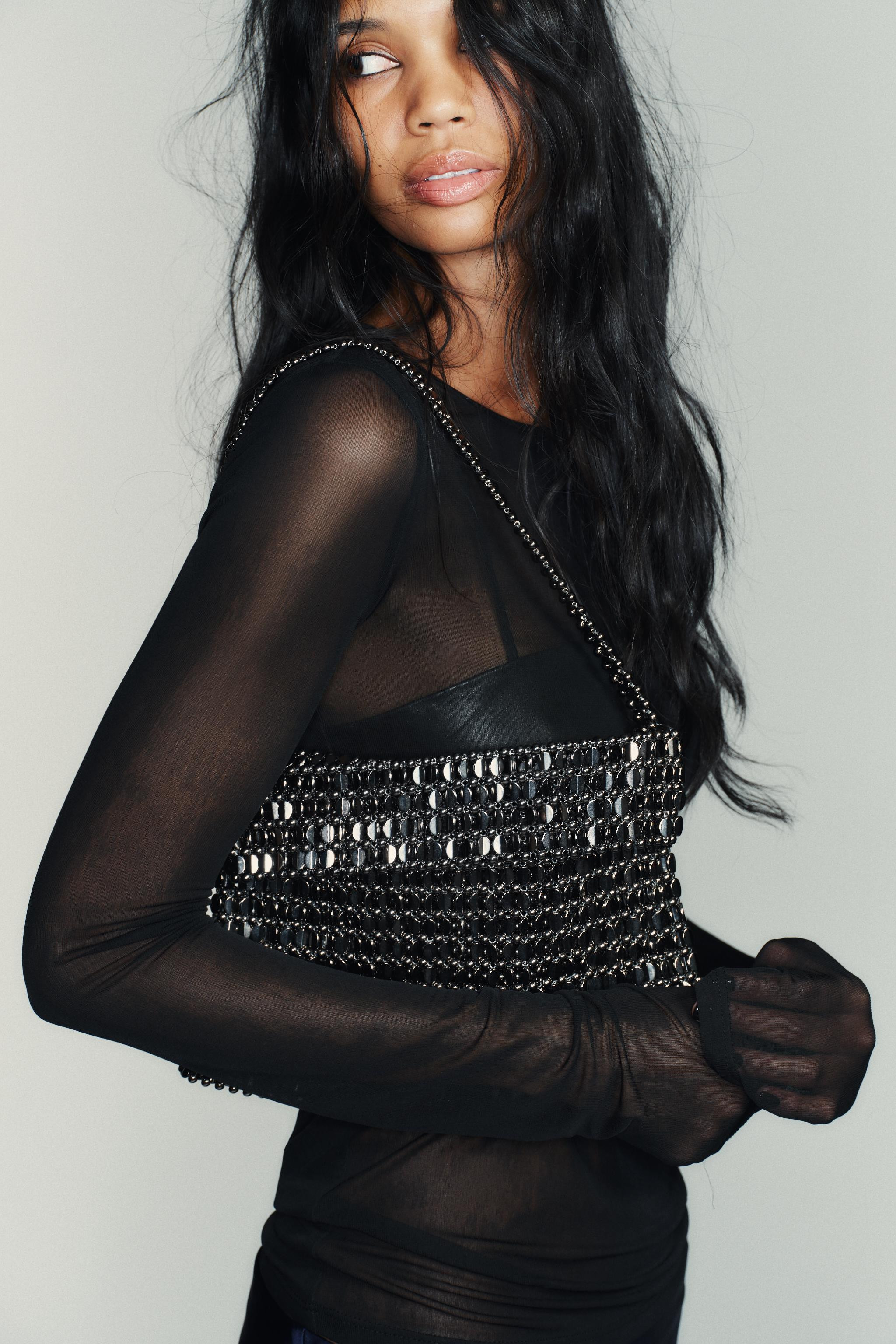 APPLIQUÉ SHOULDER BAG | Zara UK