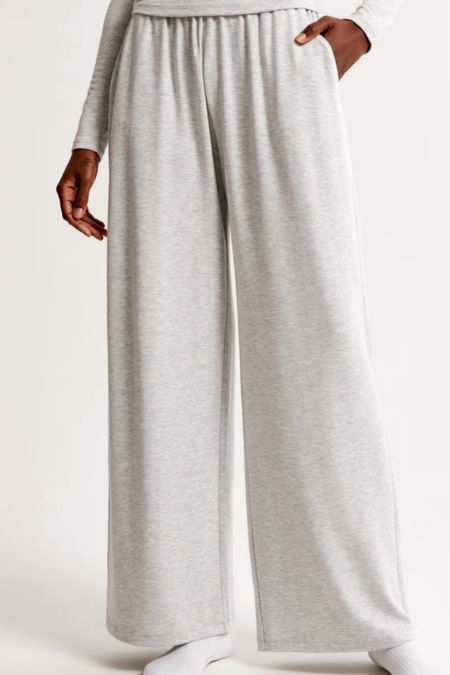 Abercrombie Cozy Cloud Wide Leg Pant. #wellness 

#LTKfindsunder100 #LTKActive #LTKU