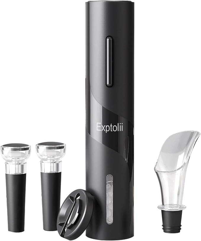 Electric Wine Opener, Automatic Bottle Corkscrew with Foil Cutter, Vacuum Stopper and Wine Aerato... | Amazon (US)