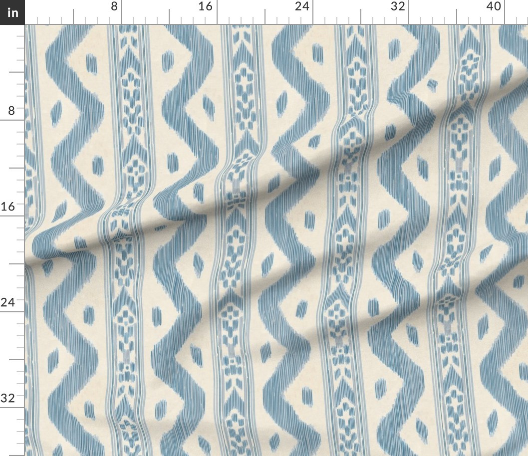 Mariah Ikat Nimbus Fabric | Spoonflower | Spoonflower