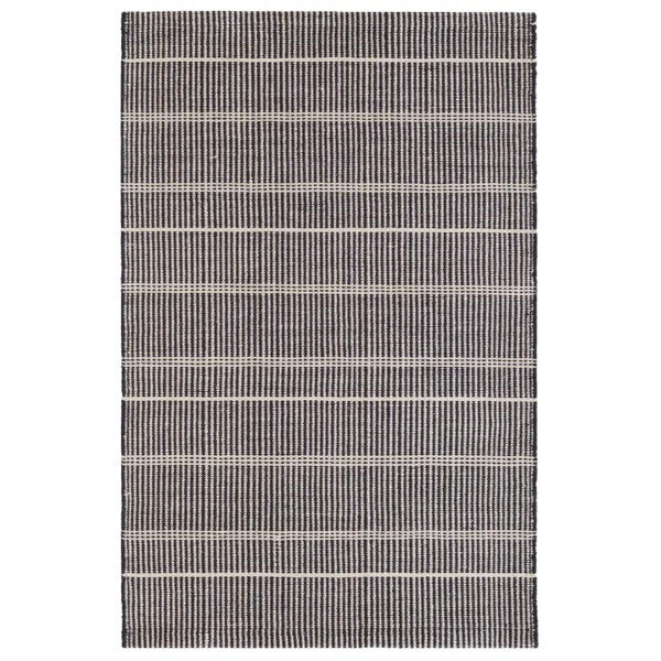 Samson Black Handwoven Indoor/Outdoor Rug | Wayfair North America