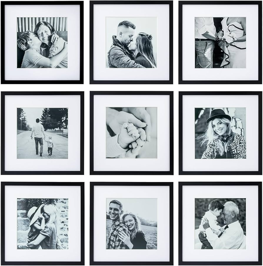 ArtbyHannah Photo Collage Frames for Wall, 12x12 Inch Square Picture Frame for Living Room or Sta... | Amazon (US)