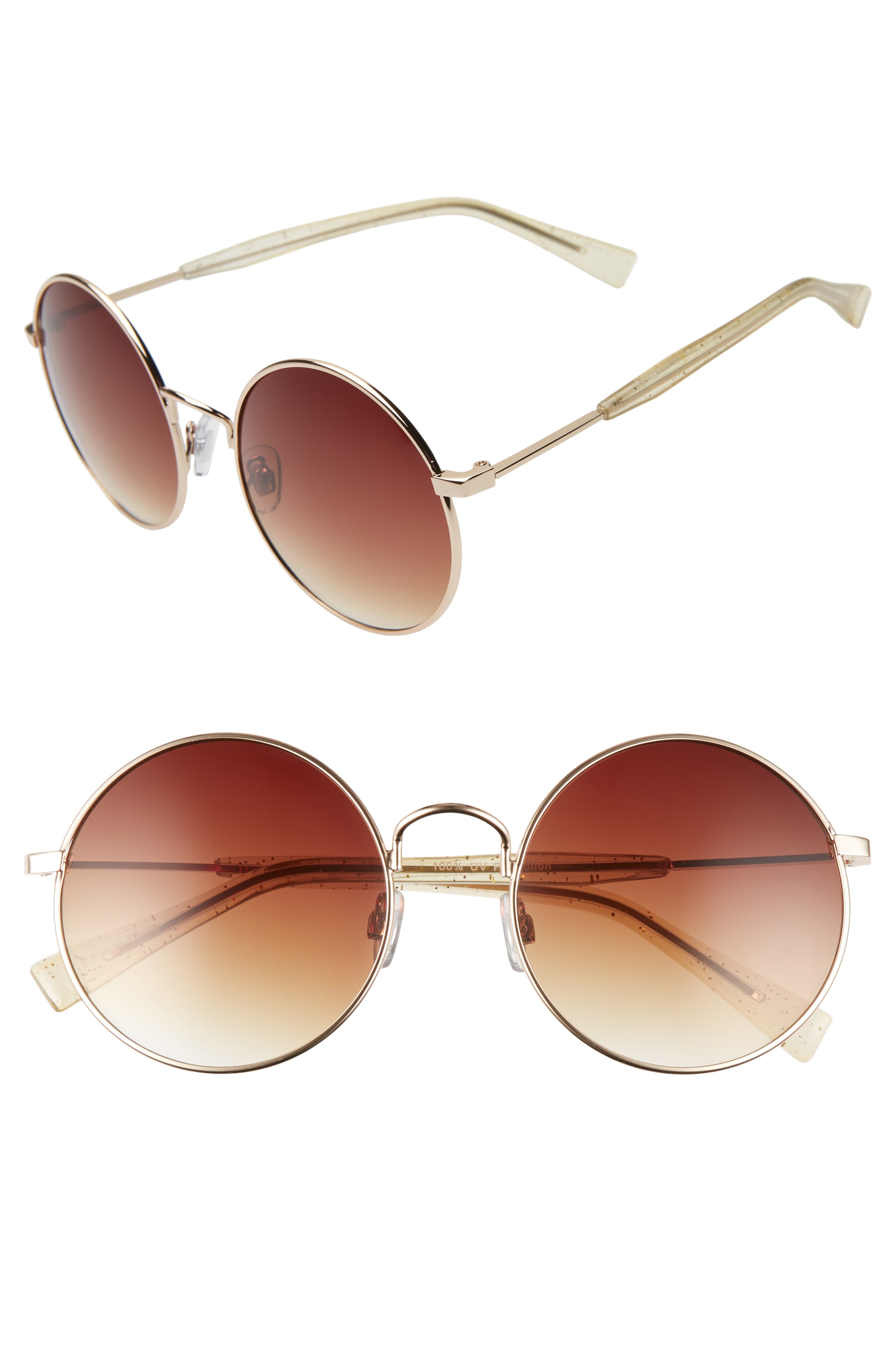 55mm Gradient Round Sunglasses | Nordstrom