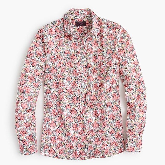 Classic popover shirt in Liberty® swirling petals | J.Crew US