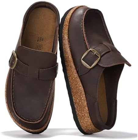 Project Cloud 100% Genuine Leather Moccasin Style Clogs for Women (Carline) | Amazon (US)