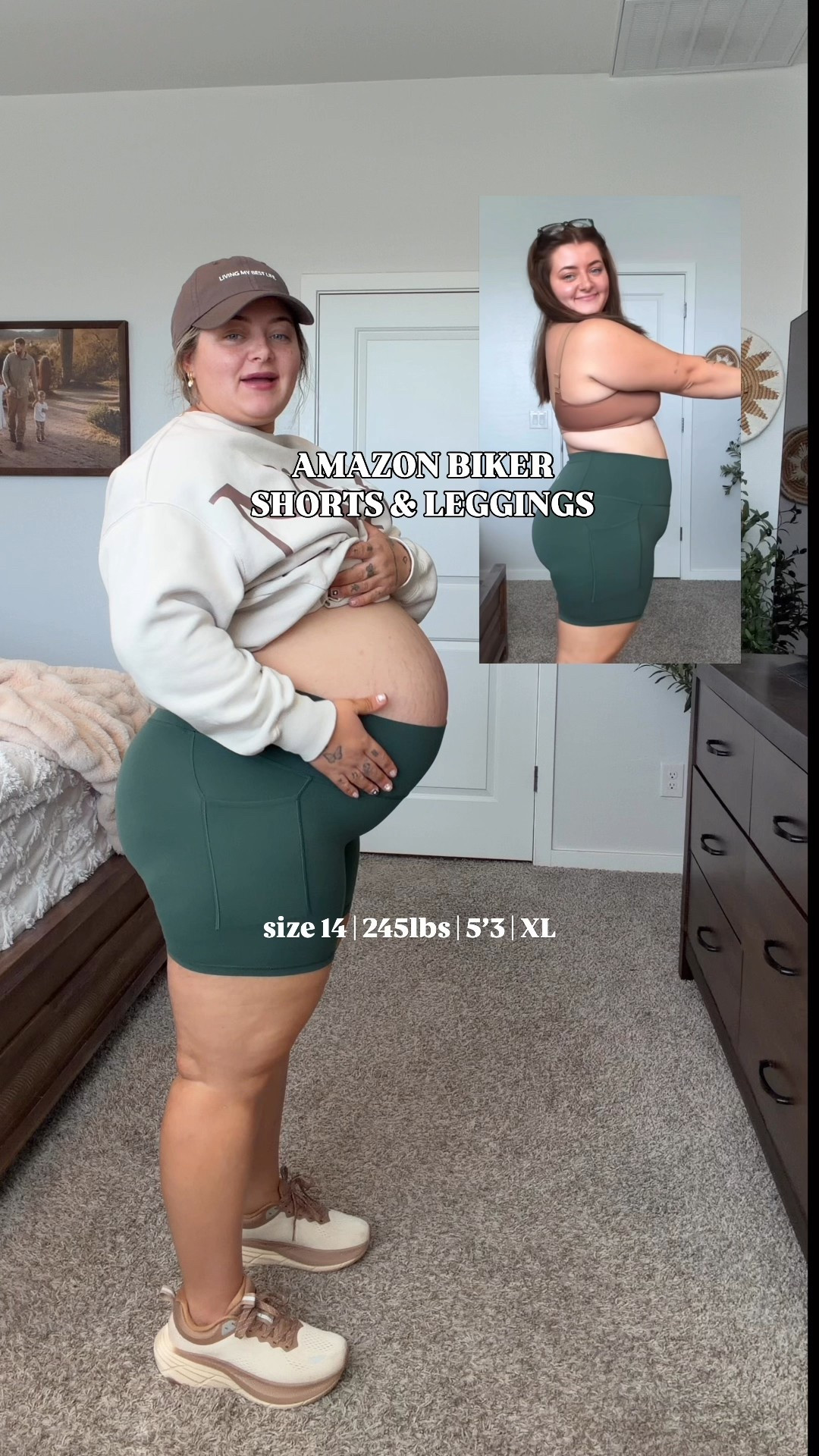 Amazon biker shorts & leggings must haves! Wearing a XL. ✨ 

#amazon #midsize #maternity #LTKGiftGuide 

#LTKGiftGuide #LTKHoliday #LTKMidsize