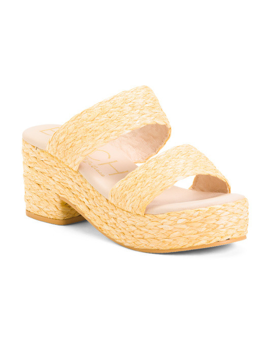 Raffia Platform Wedges | TJ Maxx