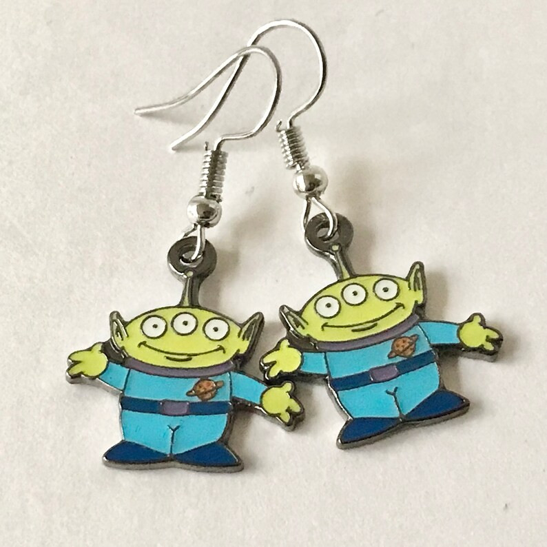 Vintage Disney Pixar Aliens Earrings Toy Story Little Green Men Disneyana - Etsy | Etsy (US)