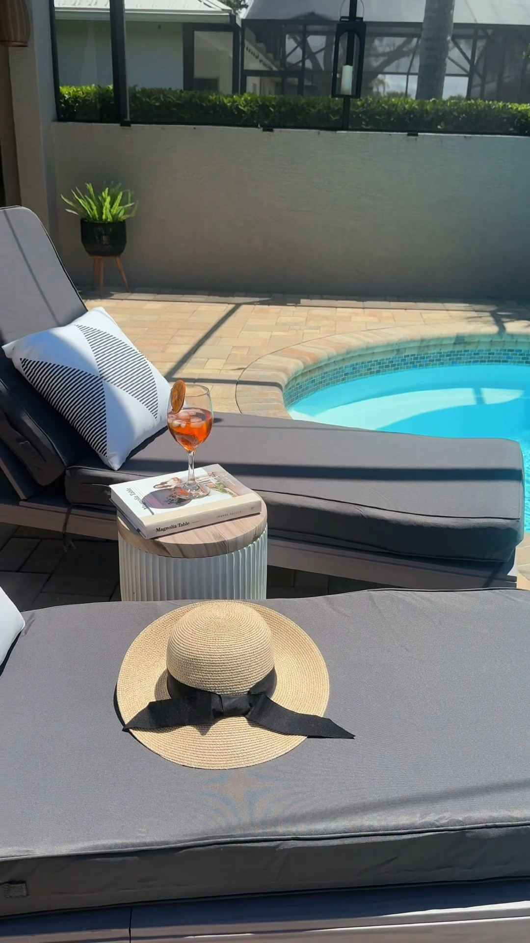 Poolside comfort, but make it pretty 🤍☀️ These cushions completely upgraded our lounge chairs and made this little spot even more inviting.

#LTKHome #OutdoorLiving #PoolsideStyle #PatioInspo #SummerStyle