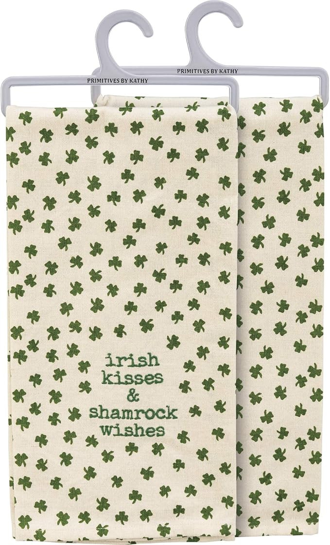 Primitives by Kathy Irish Kisses & Shamrock Wishes Dish Towel | Amazon (US)