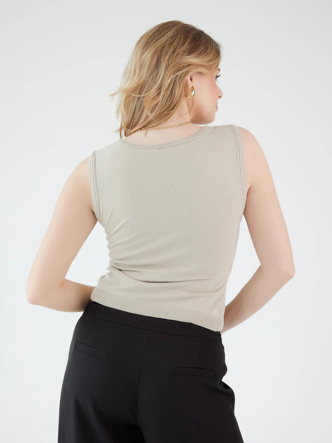 Knit Square Neck Brami | Klassy