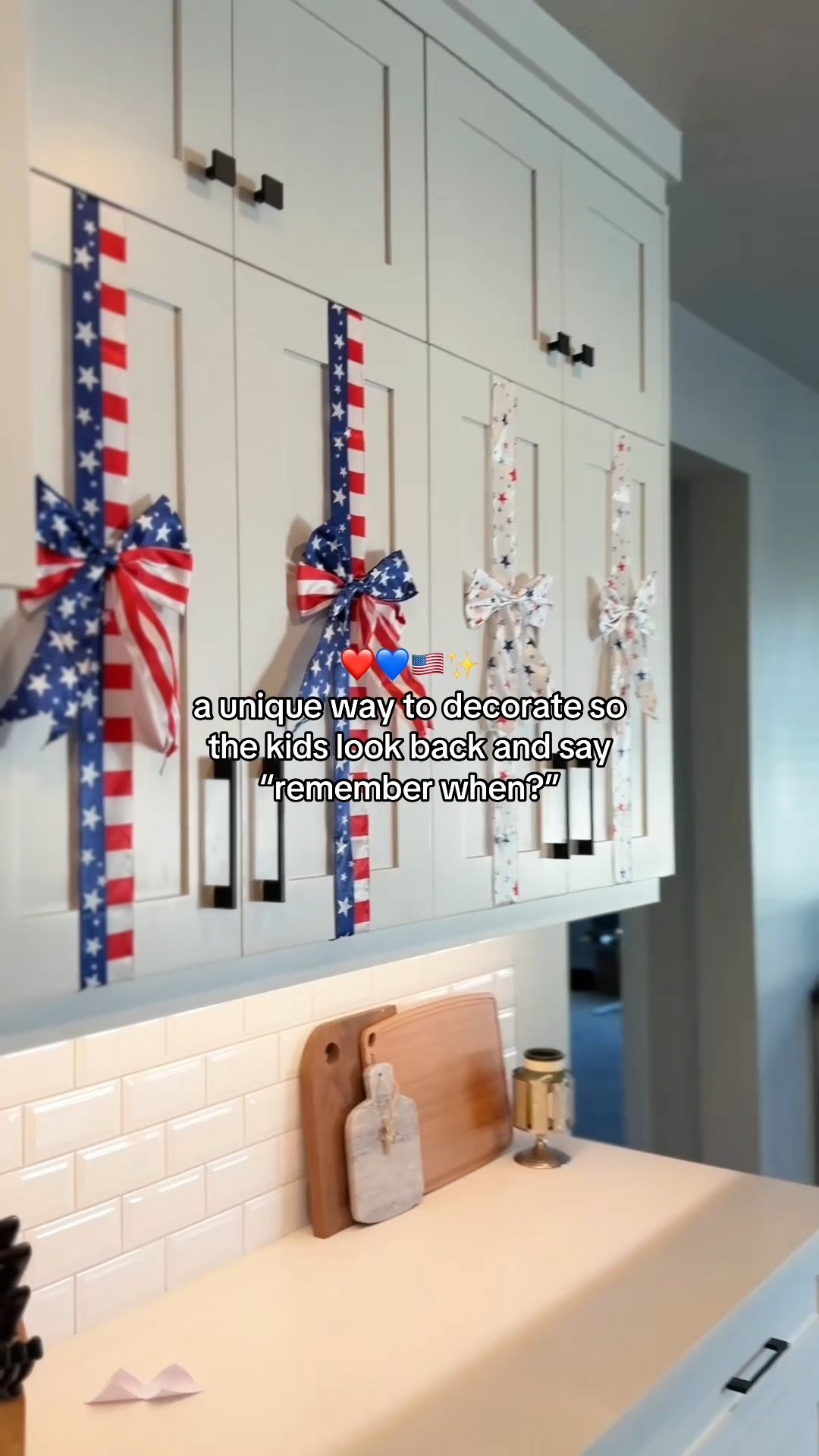 Make the memories now ✨ These cabinet bows are so easy to set up and can be reused every year 

 #LTKdayinmylife #LTKSeasonal #LTKHome