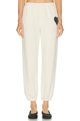 SPRWMN Heart Sweatpant in Cream | FWRD 