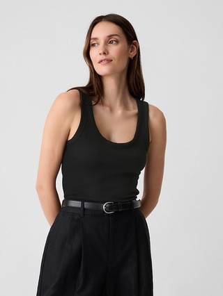Ribbed Scoopneck Tank Top | Gap Factory