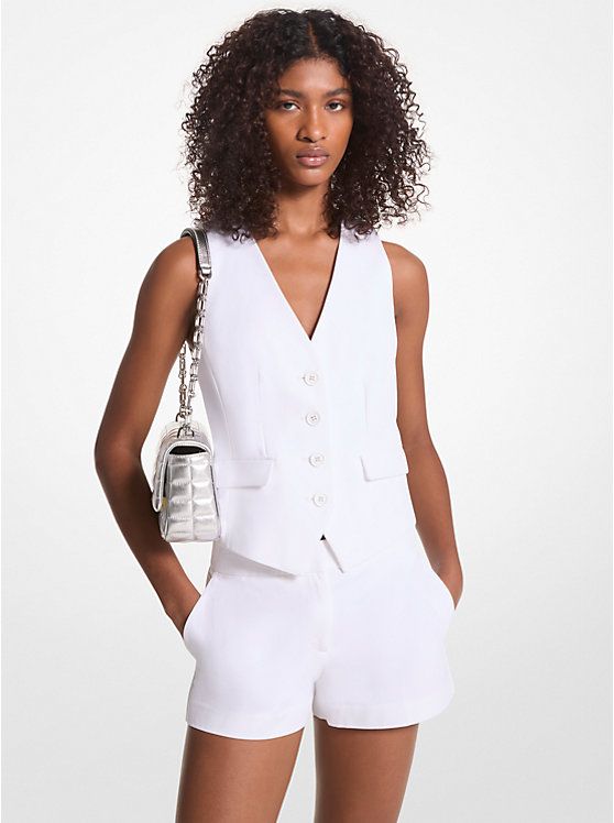 Woven Vest | Michael Kors US