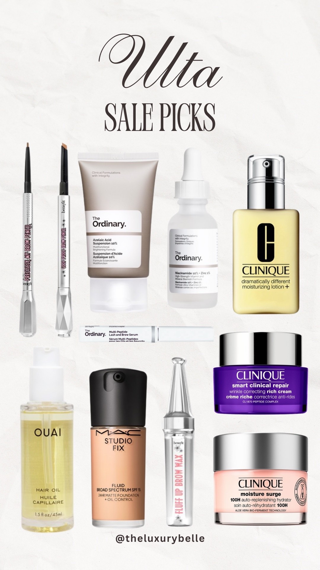 Ulta—sale picks! Some faves from Benefit, Ouai, Clinique, and The Ordinary are 20% off!

#LTKSeasonal #LTKSaleAlert #LTKBeauty