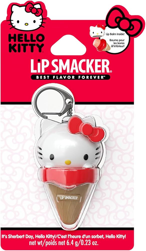 Lip Smacker Hello Kitty Lip Balm, Ice Cream Flavored Moisturizing, Smoothing Soft Shine, Hydratin... | Amazon (US)