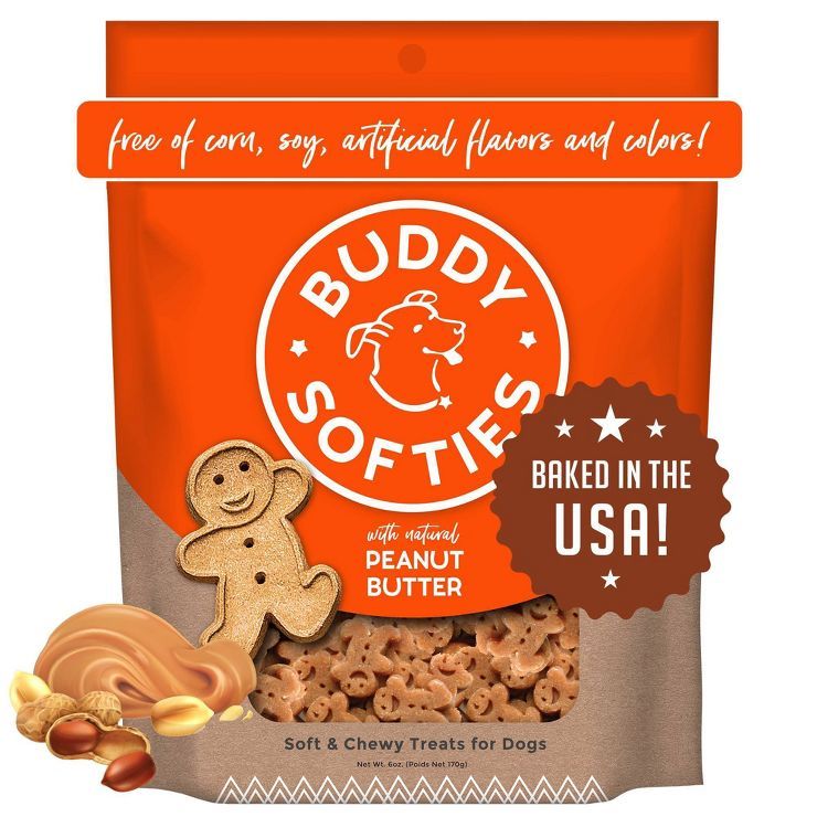 Buddy Biscuits Peanut Butter Soft and Chewy Dog Treats | Target