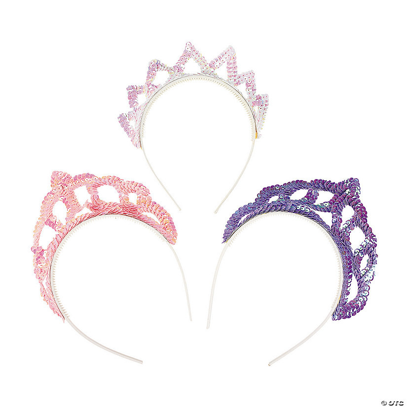 Shimmering Pastel Tiaras - 12 Pc. | Oriental Trading Company