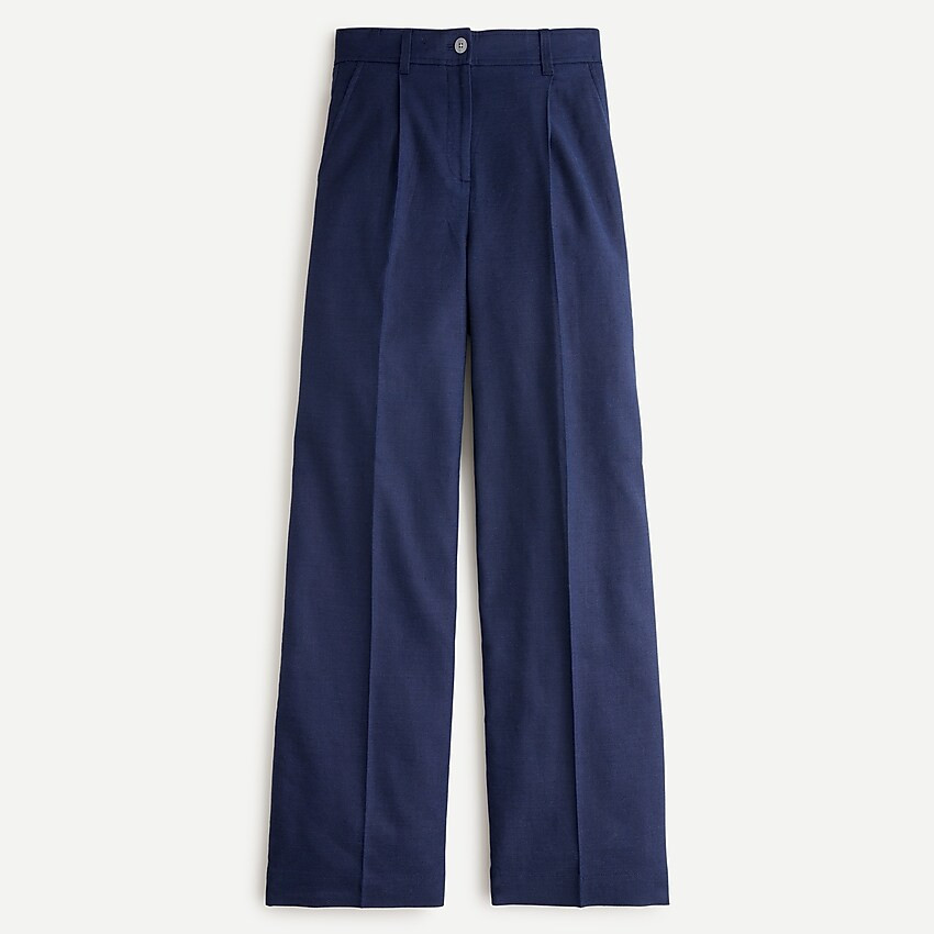 Wide-leg pant in stretch linen | J. Crew US