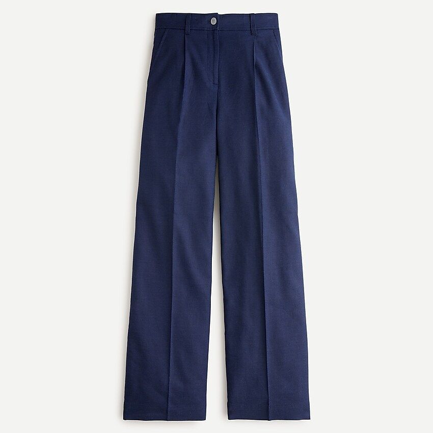Wide-leg pant in stretch linen | J.Crew US