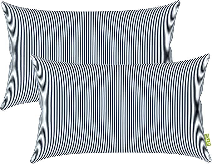 LVTXIII Outdoor/Indoor Lumbar Pillow Covers, Patio Garden Decorative Lumbar Pillow Covers, All We... | Amazon (US)