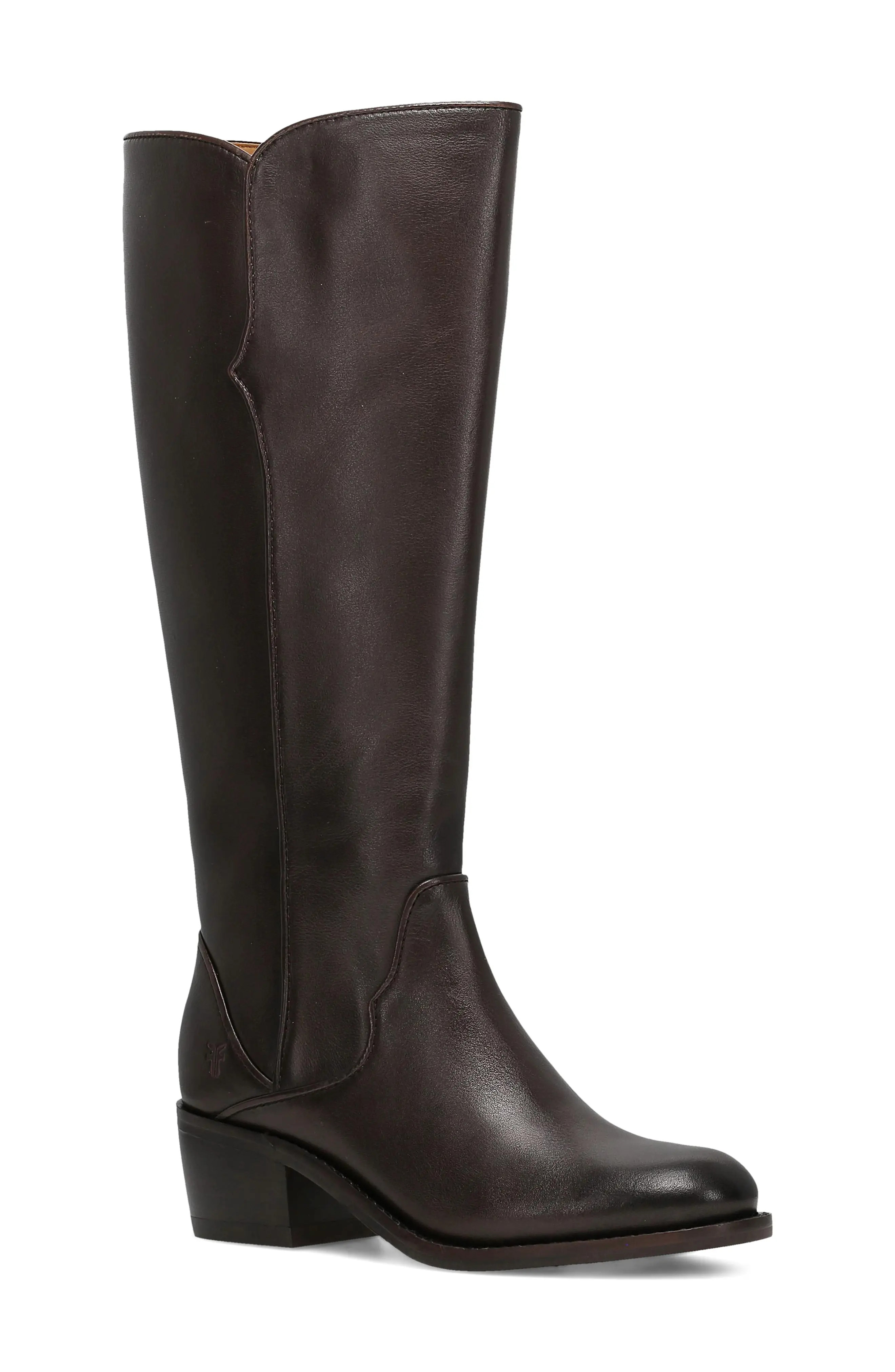 Frye Carson 2 Piping Knee High Boot in Black at Nordstrom, Size 8.5 | Nordstrom