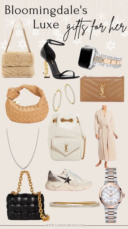 Shop these beautiful luxe gifts for her this holiday season! Beautiful luxury gifts for her! YSL bags, heels, and more! 

#LTKGiftGuide #LTKstyletip #LTKHoliday