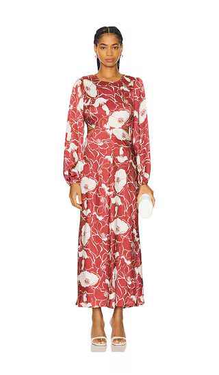 Quinn Dress in Wine Floral Maxi Dress | Red Maxi Dress | Fall Maxi Dress | Revolve Clothing (Global)