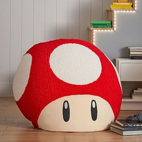 Super Mario™ Super Mushroom Bean Bag Chair | Pottery Barn Teen