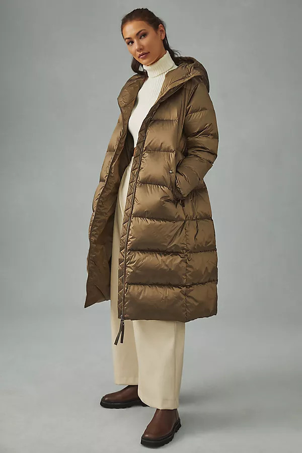 Varley Payton Puffer Coat By Varley in Green Size S | Anthropologie (US)
