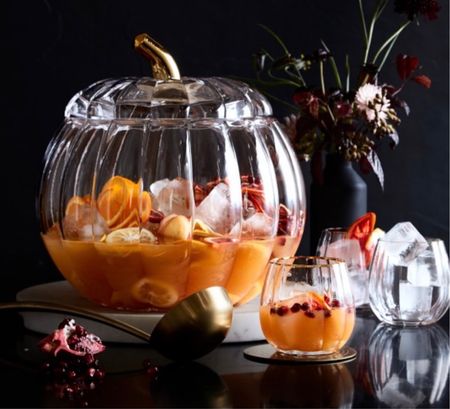 Pumpkin Punch Bowl + Pumpkin Cups 🧡

#LTKhome #LTKSeasonal