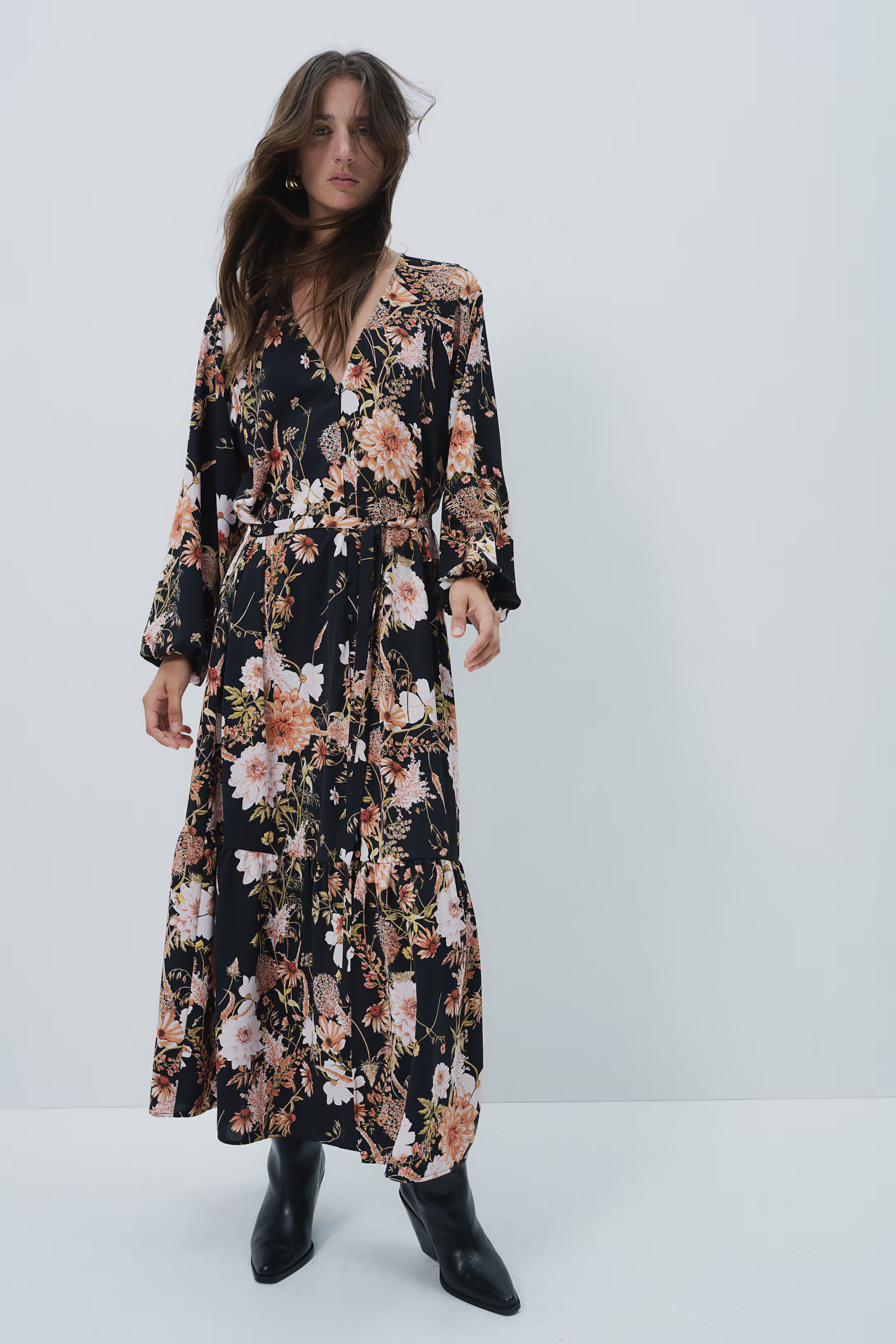 Tie-belt Crêpe Dress | H&M (US + CA)