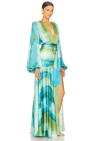 Carmen Coastal Gown in Blue Multi | Revolve Clothing (Global)