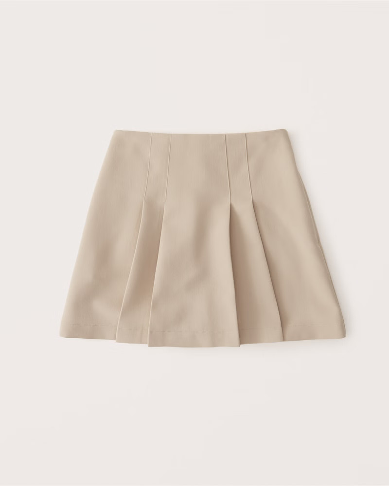 Pleated Menswear Skort | Abercrombie & Fitch (US)