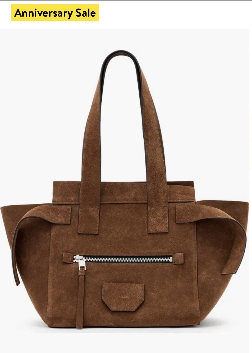 Nordstrom sale summer - fall bag brown chocolate suede Celine-like bag all saints 

#LTKItBag