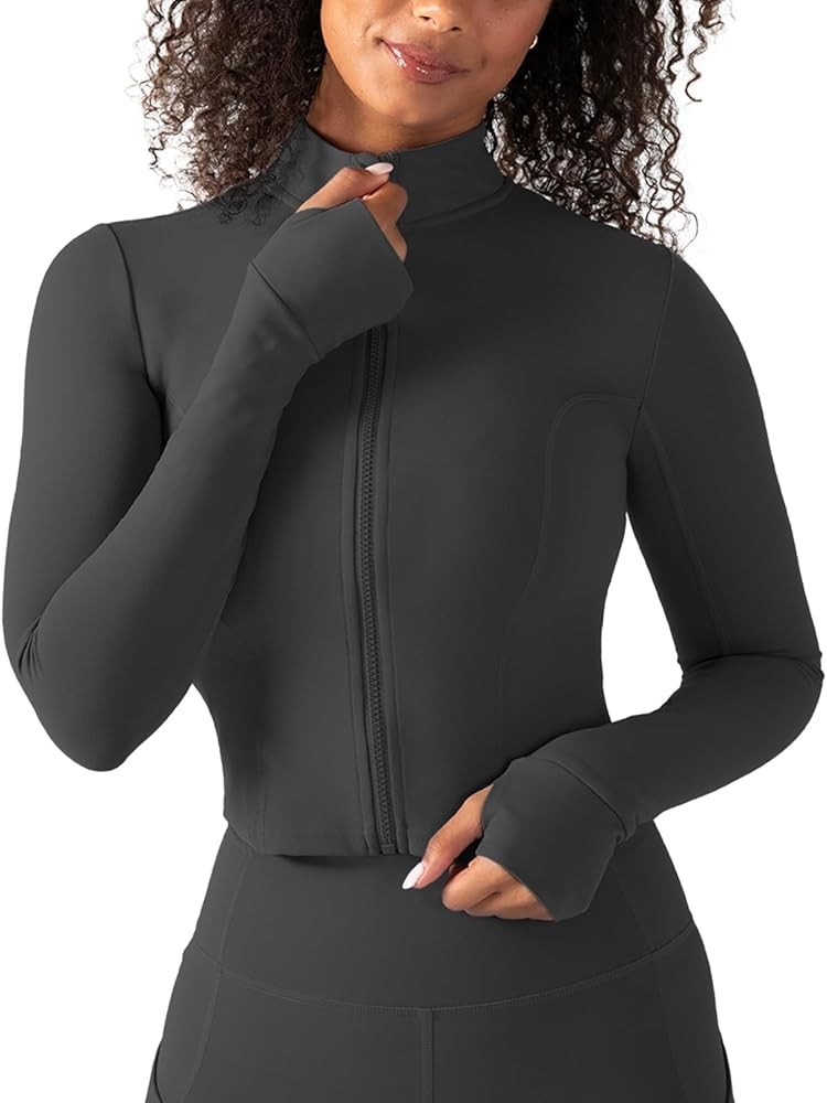 YITTY Active Women's Ultraluxe Full Zip Jacket, Athleisure, 4-Way-Stretch, Thumbholes | Amazon (US)