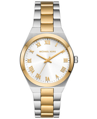 Women's Lennox Three-Hand Two-Tone Stainless Steel Watch 37mm | Macy's