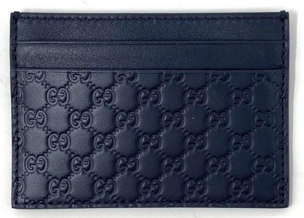 Men's Gucci Card Case Microguccissima (5 Card Slot) in Navy Blue | StockX