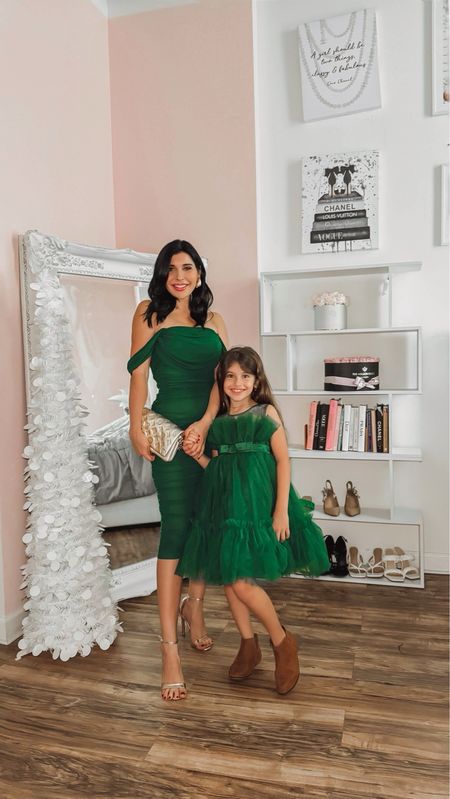 Mother and daughter holiday Christmas matching green evening dresses from Amazon 🎄

#LTKHoliday #LTKGiftGuide #LTKfamily