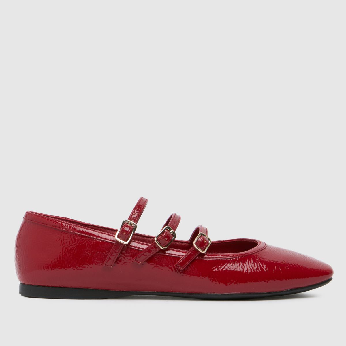 Womens Red schuh Lianna Mary Jane Ballerina Flat Shoes | schuh | Schuh