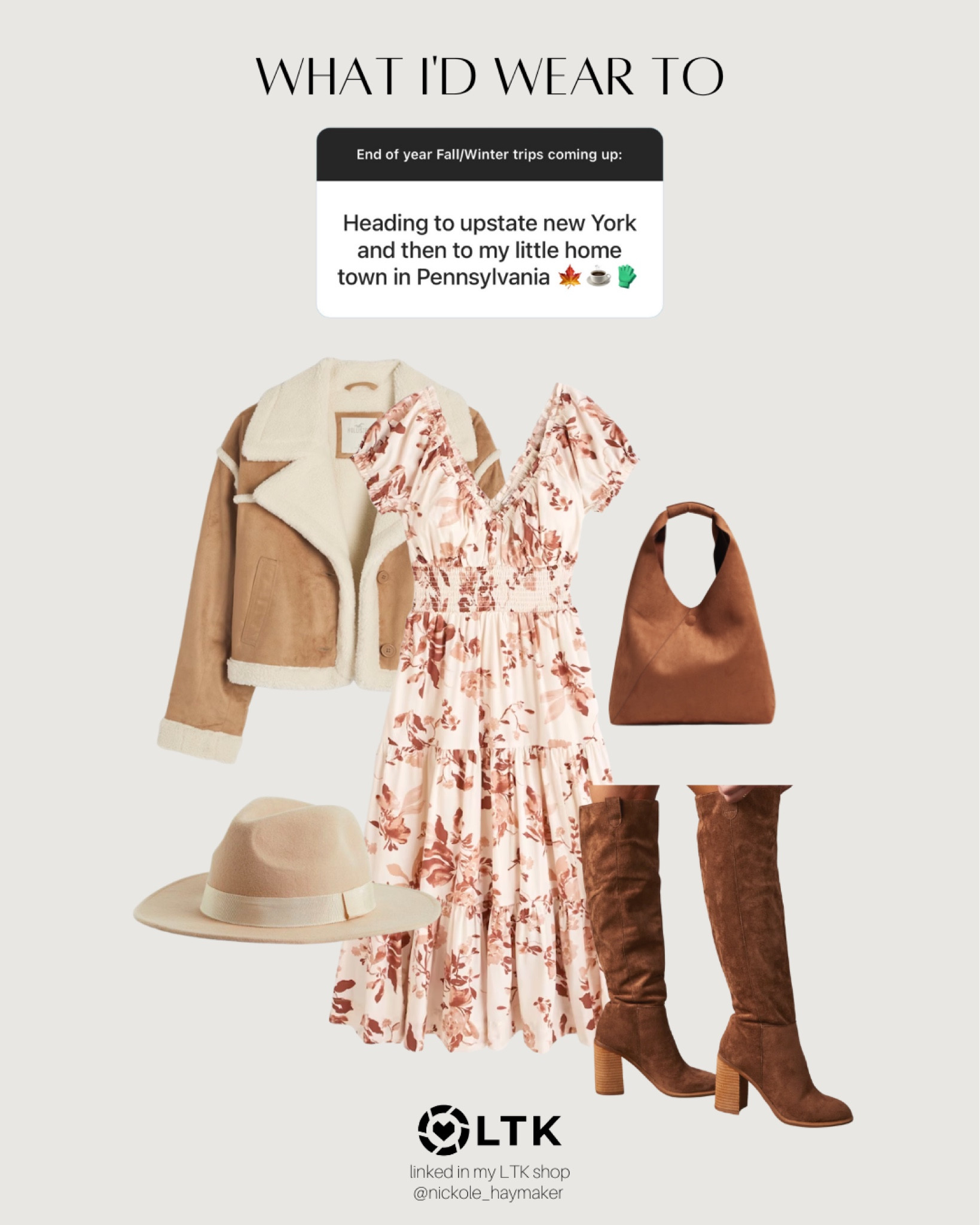 FALL IN UPSTATE NY LOOK: I asked you guys on stories your upcoming fall/winter trips! Here are my looks for them! ⭐️ 

#Newyork #newyorkoutfit #upstateoutfit #fallfashion #casualfall #falloutfit #falldresses 

#LTKtravel #LTKSeasonal #LTKshoecrush