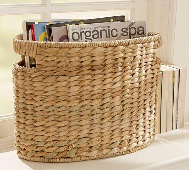 Savannah Handwoven Seagrass Oval Basket | Pottery Barn (US)