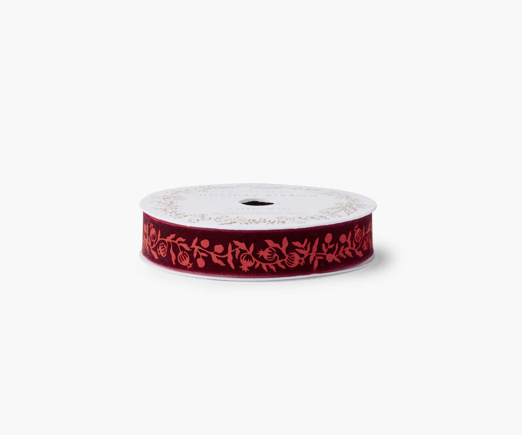 Holiday Ribbon - Christmastide Pomegranate | Rifle Paper Co.