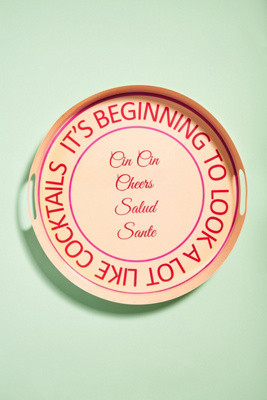 Cheers Cocktails Tray | Anthropologie (US)