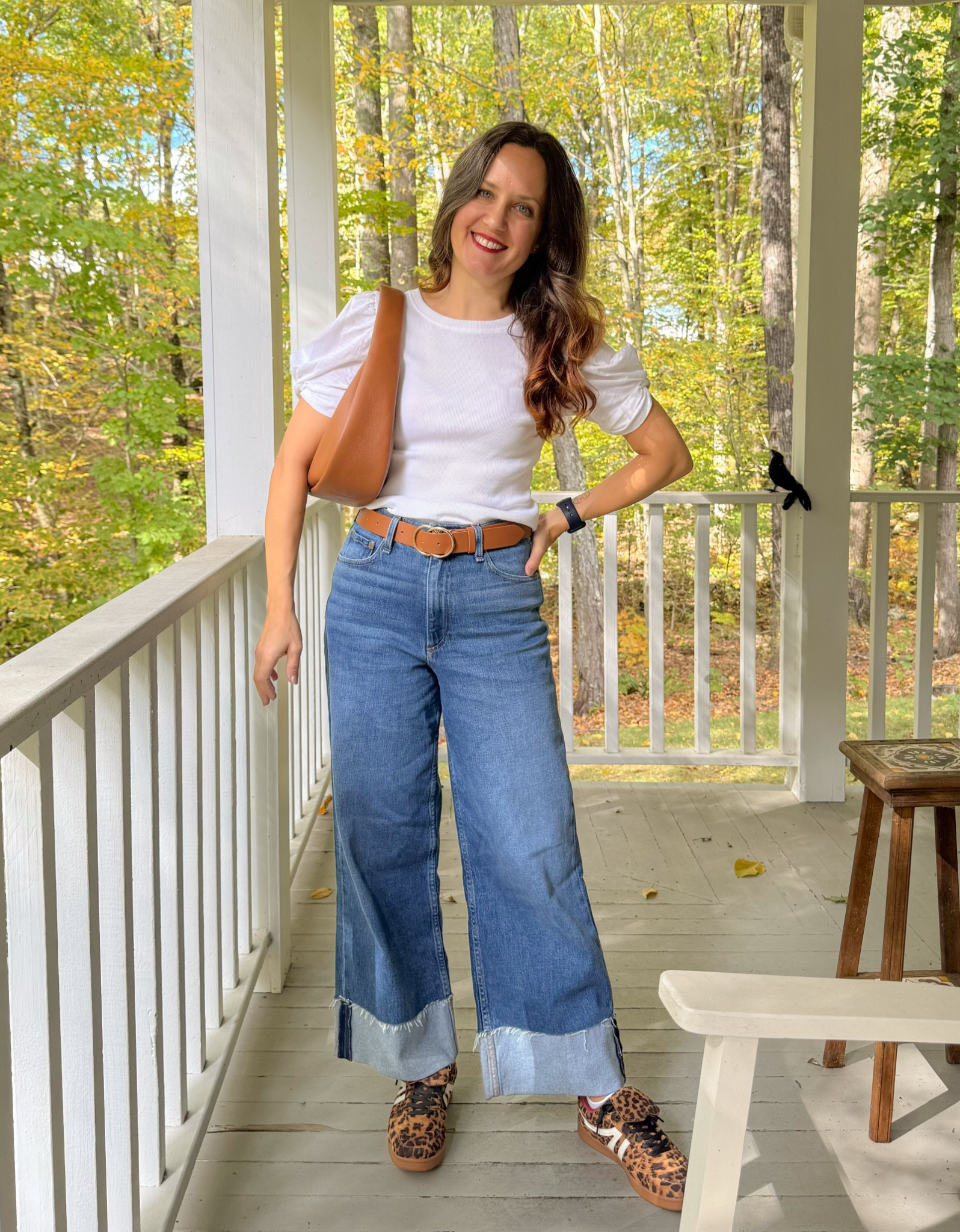 Beautiful autumn day afternoon today! Love these leopard print sneakers, true to size 🐆

#LTKShoeCrush #LTKOver40 #LTKSeasonal