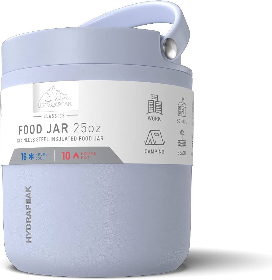 Hydrapeak 25oz Stainless Steel Vacuum Insulated Thermos Food Jar | Kids Thermos for Hot Food and ... | Amazon (US)