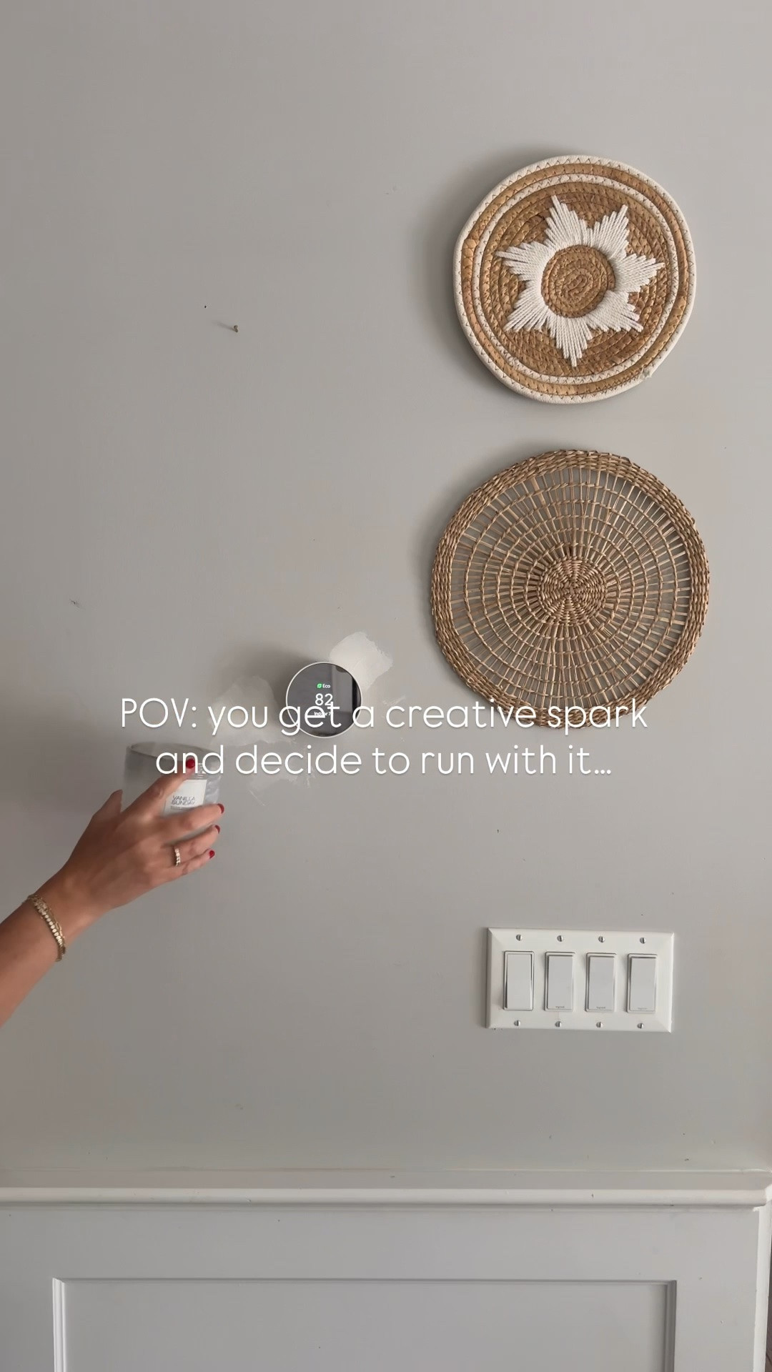 Such a fun project! I grabbed these affordable woven wall baskets from Etsy and hung a little gallery wall in our kitchen. When I get an idea, I like to run with it immediately and this turned out so beautifully! Planning to hang wallpaper too so stay tuned!

#LTKHome #LTKdayinmylife #LTKselfcare