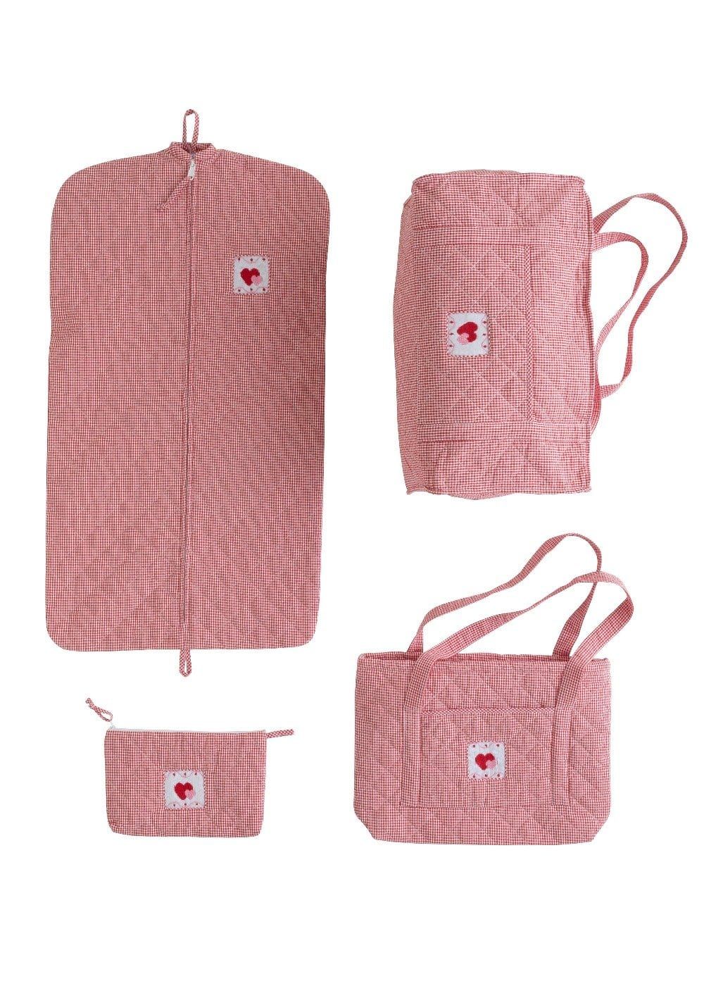 Quilted Luggage - Hearts | Little English